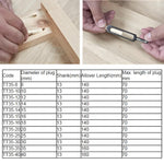 High Carbon Steel Tenon Plug Cutter 13mm Shank 8mm 10mm 12mm 15mm 20mm Woodworking Drill Bit Tapered Tool for Furniture Carpentry Projects