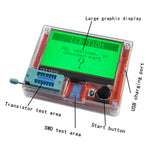 LCR-T10H Transistor Tester Multimeter TFT Display Auto Measurement 3.7V Lithium Battery 25pF-100mF 0.01Ω-50MΩ 80x60x20mm