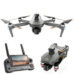 LinkMejor KF100 MAX GPS 6KM 5G Digital FPV with 1/3.2" CMOS EIS Dual Camera 4K 30fps HDR Video 3-Axis Mechanical Gimbal 360° Obstacle Avoidance Touchable LCD Screen Controller Brushless Foldable RC Drone Quadcopter RTF