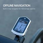 LinkMejor NAV Plus Bike Computer 2.4 Inch Wireless Cycling Speedometer GPS Navigation Map Waterproof Bluetooth ANT+ IPX7 Waterproof Cadence Speed