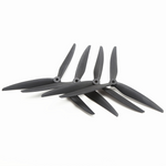2 Pairs /4 Pairs 7040 8040 9045 3-Blade 5mm Shaft Black Fiberglass Nylon Propeller for 7 Inch 8 Inch 9 Inch FPV RC Racing Drone