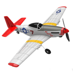 LinkMejor Mini Mustang P-51D V2 EPP 400mm Wingspan 2.4G 6-Axis Gyro RC Airplane Trainer Fixed Wing BNF/RTF One Key Return Compatible DSM S-BUS Protocol for Beginner