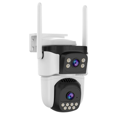 3MP Dual Lens WiFi Security Camera 360° Panorama PTZ Color Night Vision Human Detect IP66 Outdoor Indoor Wireless Surveillance CCTV Camera