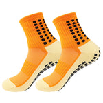 1 Pair Men's Anti-Slip Sport Socks Football Soccer Basketball Tennis Outdoor Grip Cycling Riding Comfortable Non-Slip Design