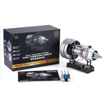 TECHING DM121 Turbofan Engine Model Assembly Kit with Built-in Battery Magnet Creative Desktop Ornaments Physics Experiment Science Education Toys