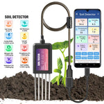 Smart Soil Tester NPK PH Meter 8 in 1 Soil Moisture Temperature Humidity Sensor for Garden iOS Android HarmonyOS