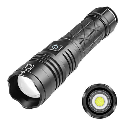 LinkMejor XHP70 1500LM 300m Ultrabright Strong Flashlight Powerful LED Torch Type-C Rechargeable Telescopic Zoom