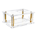 Kickpi K2B Motherboard Shell k2b Acrylic Protective Shell K2B Allwinner H618 Development Board Transparent Box Compatible with Orange Pi RV2 Board
