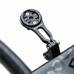 LinkMejor Extendable Bike Computer Mount Aluminum Alloy Out-Front Holder For Garmin Bryton Wahoo Headlight
