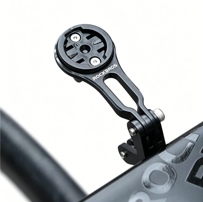 LinkMejor Extendable Bike Computer Mount Aluminum Alloy Out-Front Holder For Garmin Bryton Wahoo Headlight