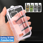 Baofeng UV5RMINI Walkie Talkie Silicone Protective Case Transparent TPU Shockproof Dustproof Wear Resistant Accessory