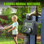 Rainpoint Smart Garden Irrigation Timer Weather-Responsive Rain Delay LCD Digital Water Timer Automatic Watering System Drip Irrigation Controller
