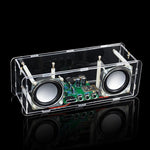 DIY Dual Channel Stereo Bluetooth Speaker Kit 3W Audio Output Transparent Acrylic Shell MH-M18 Bluetooth Module DC5V Soldering Assembly Electronic Components