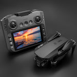 LinkMejor E88 GT WiFi FPV with 4.9inch Large LCD Screen Controller HD Dual Camera Optical Flow Positioning Brushless Foldable RC Drone Quadcopter RTF