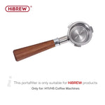HiBREW 51mm 3-Ear Bottomless Portafilter Handle Coffee Powder Handle Barista Tool Compatible with HiBREW H11/ H10B/ H5