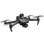 LinkMejor V168 PRO MAX GPS 5G WiFi FPV with Folded LCD Screen Controller 1080P HD Dual Camera 3-Axis EIS Gimbal 360° Obstacle Avoidance One-Key Airdrop Brushless Foldable RC Drone Quadcopter RTF