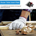Aluminum Alloy X8 Router Table Insert Plate Woodworking Milling Flip Board Miter Gauge Trimming Engraving Machine