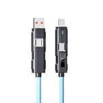 Multifunctional 4 in 1 Fast Charging USB Type C Cable for Phone  Xiaomi High-Speed Data Transfer Micro USB Adapter