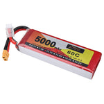LinkMejor 11.1V 5000mAh 60C 3S LiPo Battery XT60 Plug for RC Drone