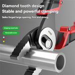 Multifunctional Fish Nose Pliers Double Axis Design 80mm Opening Chromium Vanadium Steel Wire Cutter Ergonomic Handle 215mm Length TPR Plastic