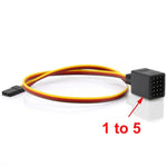 RS R88 Y-wire RC Servo Extension Cable 1 to 2 / 1 to 3 / 1 to 4 / 1 to 5 / 1 to 6 for RC Car Boat Aircraft Models