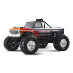 LinkMejor 11023BL Official Licensed for Ford F100 1/10 2.4G RWD 55km/h Brushless RS RC Car Monster Bashers Off-Road Truck Hobbywing Motor ESC Oil-Filled Shocks Metal CVD Dogbone Classic Vehicles Models Toys