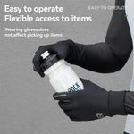 LinkMejor Cycling Gloves for Men Women Touch screen Warmer Non-slip Full Finger Windproof Riding Glove for Outdoor Sports Spring Autumn