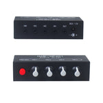 HAM-HP401 DC 5V-12V Stereo Audio Mixer 4 Input 1 Output Individual Volume Control Headphone Amplifier 3.5mm Jack DIY Sound Mixing
