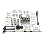 Metal Upgrade Parts WLtoys 144001 144010 124017 124019 Rlaarlo 1/14 1/12 AM X12 RC Car Shock Tower Arm Rod Kits