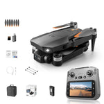 LinkMejor RG708 MAX GPS 5G Repeater Digital FPV with 4.5inch LCD Screen Controller 1080P HD Dual Camera 2-Axis Gimbal 360° Obstacle Avoidance Brushless Foldable RC Drone Quadcopter RTF