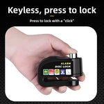 LinkMejor 110dB Anti-Theft Bicycle Disc Brake Alarm Lock Alloy Waterproof Security Electric Vehicle Brakelock Motorcycle Wheel Alarm Disc Locks
