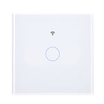 MOES WS-EU Tuya Matter WiFi Smart Light Switch Glass Touch Control Fireproof Neutral Wire Required Timing Function Voice Control with Alexa Google Assistant Apple HomeKit