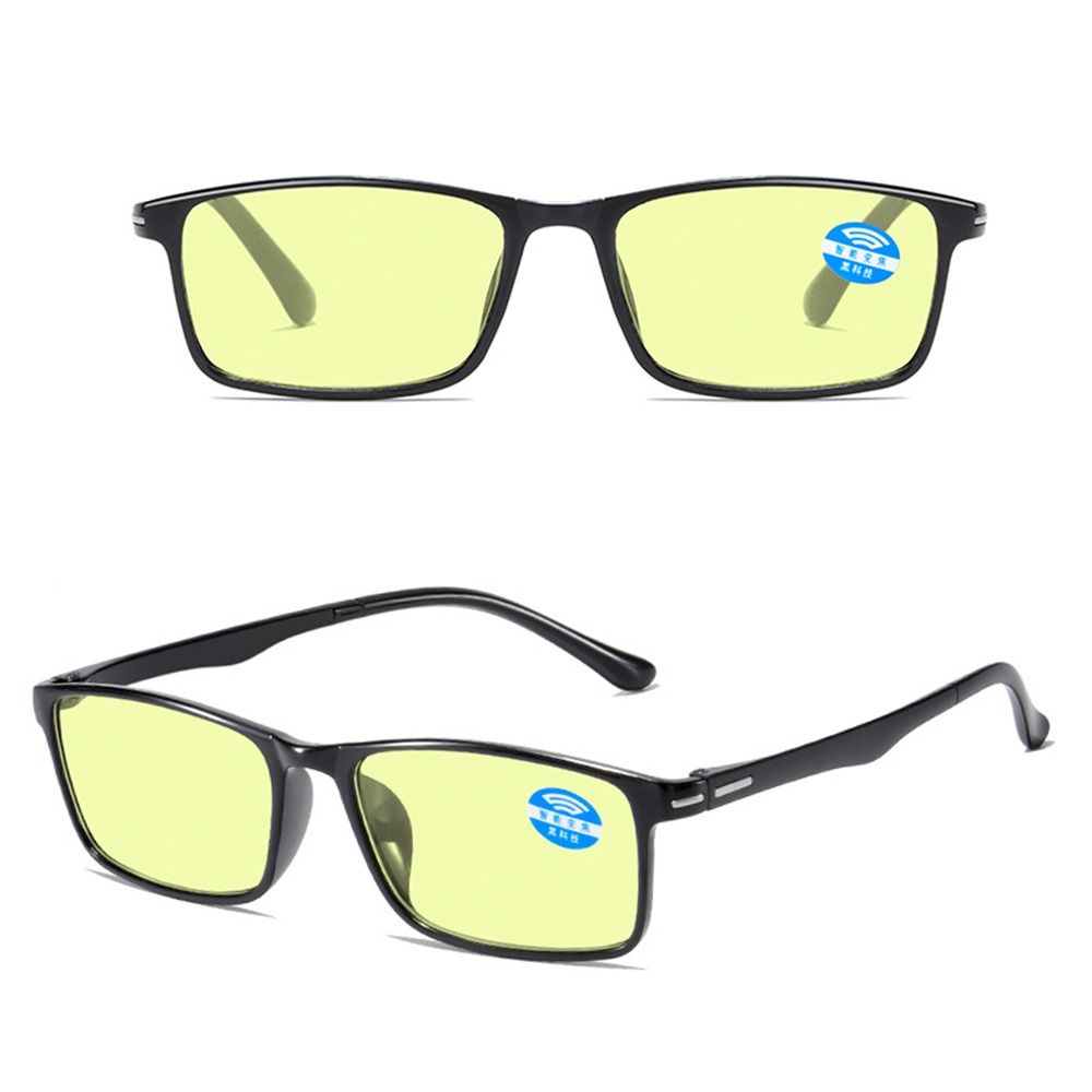 Universal +200 Night Vision/Transparent Reading Glasses for Men Women HD Anti-Blue Light Presbyopia Eyeglasses
