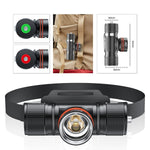 1500LM 40M Underwater Bright Diving Headlamp with 18650 Battery IPX8 Waterproof LED High Power Head Flashlight Scuba Head Light