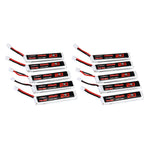 10Pcs URUAV 3.8V 300mAh 70C/140C 1S Lipo Battery PH2.0 Plug for Eachine TRASHCAN Snapper6 7 Mobula7