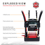 Surpass Hobby Rocket V2 Waterproof 50A/60A/90A/110A Brushless ESC for 1/10 RC Car Vehicles Model Parts