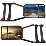 Pair Car Extend Rear View Mirrors Adjustable Additional Exterior Mirror for All Standard Vehicles RVs Caravan Car Trailer Towing Mirrors