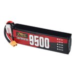 LinkMejor 3S 11.1V 9500mAh 65C 105.45Wh LiPo Battery XT60 Plug for RC Car