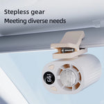 X30 Refrigeration Clip Fan Semiconductor Ice Cooling Turbo Motor 18000 RPM 1800mAh 5W Stepless Speed Smart Display 360 Degree Rotation