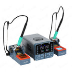 LinkMejor SD4 240W Dual Channel Digital Soldering Iron Station Professional Welding Rework Station with Fast Heating Compatible with 210 245 Handles