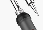 LinkMejor Digital Soldering Iron 60W Adjustable Temperature 150°C-500°C Ceramic Heating Element 18-Piece Kit with Stand Desoldering Pump Tweezers Cutter