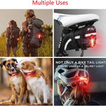 LinkMejor Bike Taillight 650mAh Battery USB Rechargeable Red LED Bright Rear Light Waterproof Easy to Install Bicycle Light for Safety Cycling