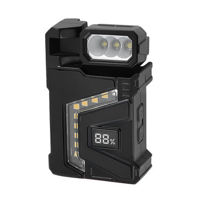 Bikight Mini Keychain Light LED Flashlight Super Bright COB Work Light Magnetic Base 180° Rotating Type-C Rechargeable Portable Handheld Lamp