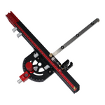 LinkMejor Table Saw Router Table Miter Gauge with Extendable Fence, Adjustable Angles, and Micro-Adjustable Flip Stop for Accurate Woodworking Cuts