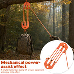 Game Hoist Pulley System Hunting Equipment Lifting Tool Plastic Stainless Steel Nylon 4 m Rope Hauling Management