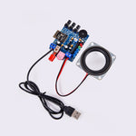 DIY Bluetooth Speaker Kit HU-009 Acrylic Case 5V Power Supply HT6872 Audio Amplifier LED Spectrum Display Wireless and Aux Input Portable Compact Audio System