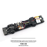 LinkMejor NORTH BFC6120 Y30-03 1/64 2.4G RWD RC Car Simulation Bus Citybus Alloy Body LED Light High Grade Luxury Touristry Electric Remote Control Vehicles Models Adult Children's Toys