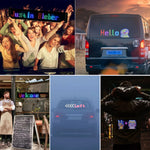 Smart Bluetooth Flexible LED Pixel Screen Strip 5V USB DIY Graffiti Logo LED Matrix Pixel Scrolling Display Advertising Light