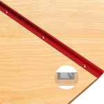 2 Packs 800mm Universal 3/4 T-Track with Predrilled Mounting Holes 30 Type T Track for Woodworking Jigs and Fixtures
