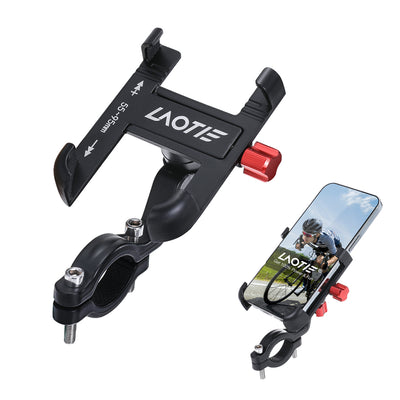 LinkMejor BM2 Universal Bike Phone Holder Four Corners Shockproof Free Rotation 4.0"-7.0" Cellphone Electric Scooter Motorcycle Bicycle Mount for SAMEBIKE LinkMejor